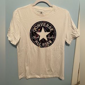 CONVERSE white splatter paint short sleeve size:small
